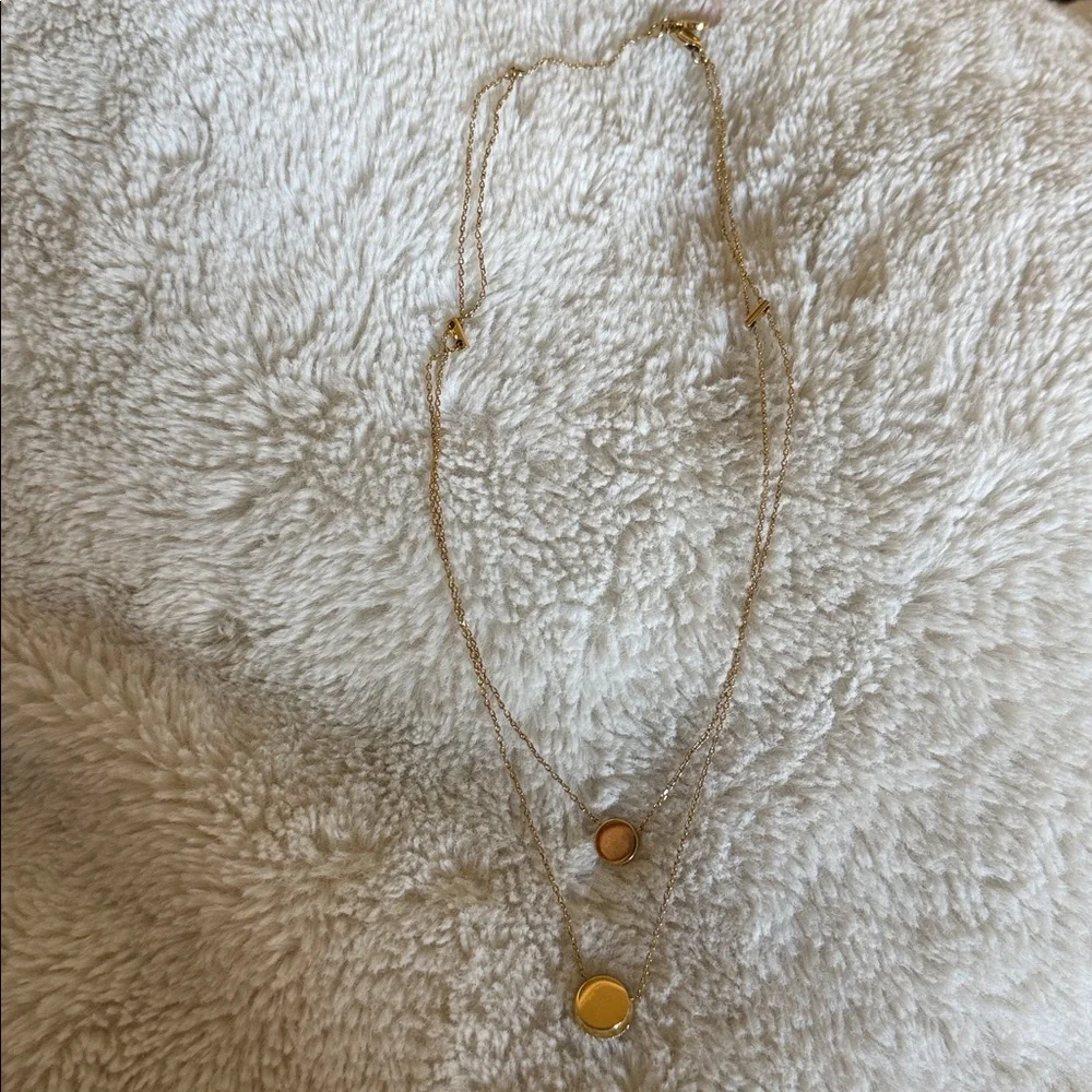 Michael Kors Dual Chain Pendant Necklace - Picture 4 of 9